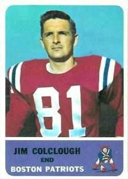 1962 Fleer #5 Jim Colclough Front