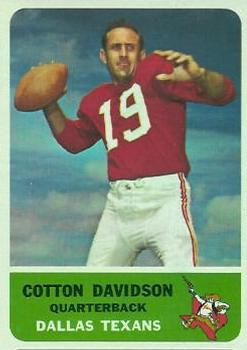1962 Fleer #24 Cotton Davidson Front