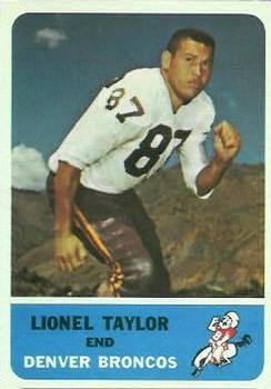 1962 Fleer #36 Lionel Taylor Front