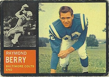 1962 Topps #5 Raymond Berry Front