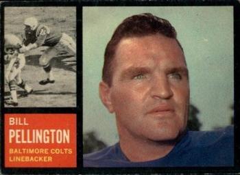 1962 Topps #9 Bill Pellington Front