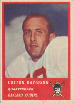 1963 Fleer #56 Cotton Davidson Front