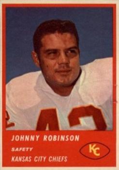 1963 Fleer #51 Johnny Robinson Front