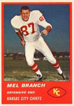 1963 Fleer #54 Mel Branch Front