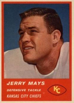 1963 Fleer #55 Jerry Mays Front