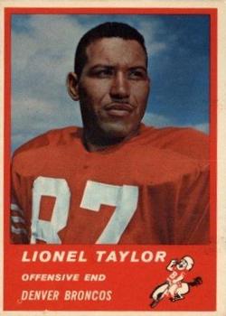 1963 Fleer #82 Lionel Taylor Front