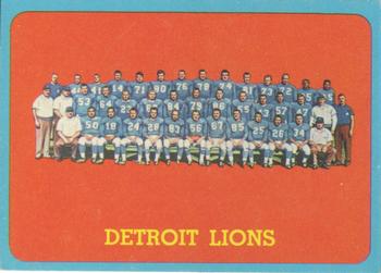 1963 Topps #36 Detroit Lions Front
