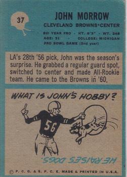 1964 Philadelphia #37 John Morrow Back