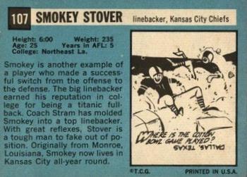 1964 Topps #107 Smokey Stover Back