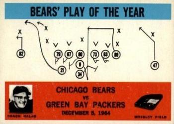 1965 Philadelphia #28 Bears Play of the Year - George Halas  Front