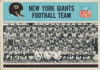 1966 Philadelphia #118 New York Giants Front
