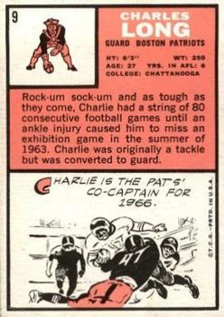 1966 Topps #9 Charles Long Back