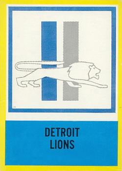1967 Philadelphia #72 Lions Insignia Front
