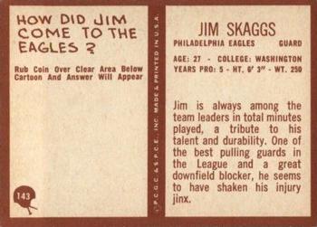 1967 Philadelphia #143 Jim Skaggs Back