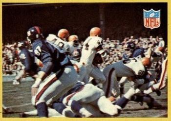 1967 Philadelphia #193 Browns vs Giants Front