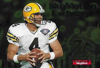 1995 SkyBox Impact - Brett Favre SkyMotion Redemption #NNO SkyMotion Exchange Card Front