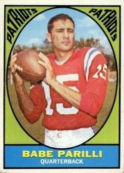1967 Topps #2 Babe Parilli Front