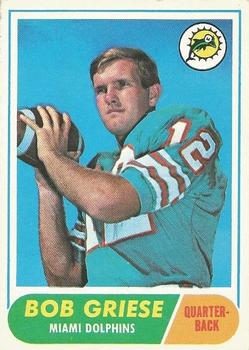 1968 Topps #196 Bob Griese Front