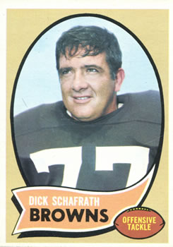 1970 Topps #143 Dick Schafrath Front