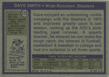 1972 Topps #173 Dave Smith Back