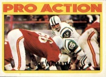 1972 Topps #343 Joe Namath Front
