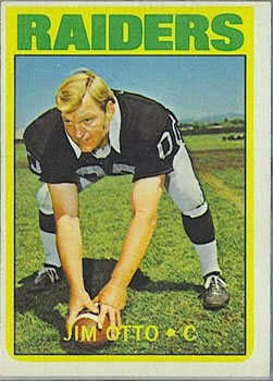 1972 Topps #86 Jim Otto Front