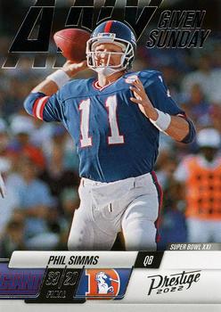 2022 Panini Prestige - Any Given Sunday #4 Phil Simms Front