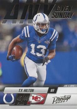 2022 Panini Prestige - Any Given Sunday #19 T.Y. Hilton Front