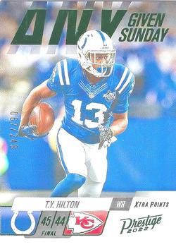 2022 Panini Prestige - Any Given Sunday Xtra Points Green #19 T.Y. Hilton Front
