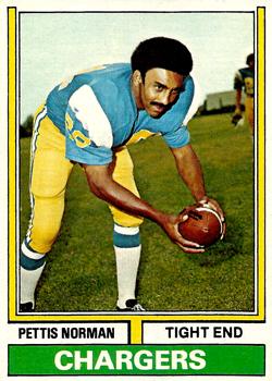 1974 Topps #307 Pettis Norman Front