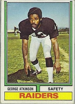 1974 Topps #384 George Atkinson Front