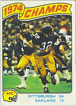 1975 Topps #526 1974 AFC Championship Front