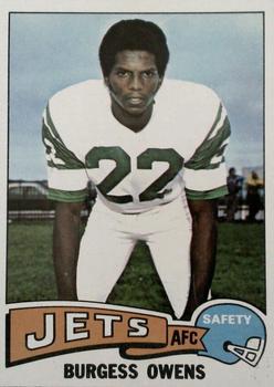 1975 Topps #424 Burgess Owens Front