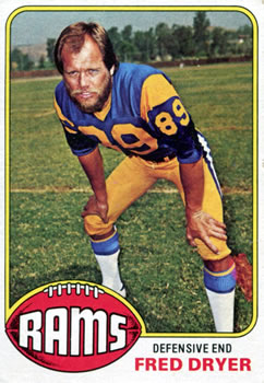 1976 Topps #252 Fred Dryer Front