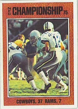 1976 Topps #331 1975 NFC Championship Front