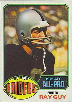 1976 Topps #50 Ray Guy Front