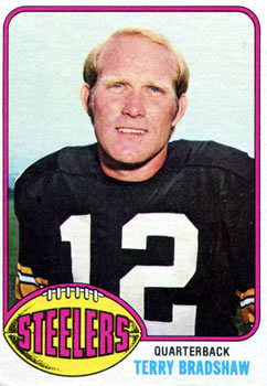 1976 Topps #75 Terry Bradshaw Front