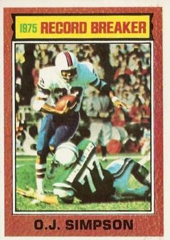 1976 Topps #6 O.J. Simpson Front