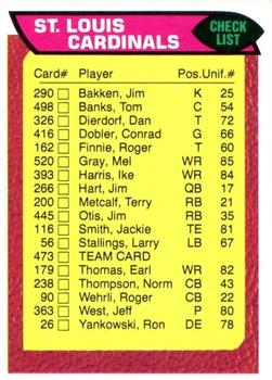 1976 Topps #473 St. Louis Cardinals Front