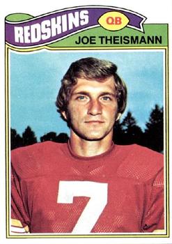 1977 Topps #74 Joe Theismann Front