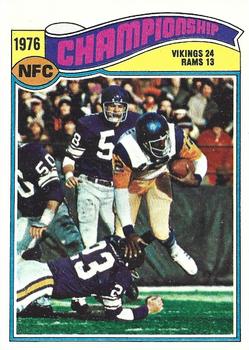 1977 Topps #527 1976 NFC Championship Front