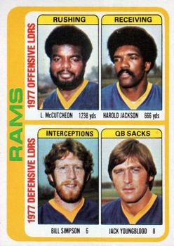 1978 Topps #513 Lawrence McCutcheon / Harold Jackson / Bill Simpson / Jack Youngblood Front