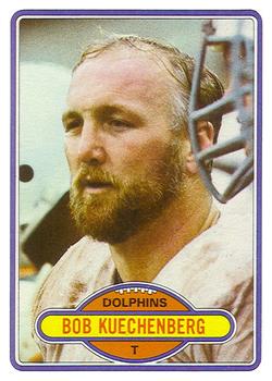 1980 Topps #136 Bob Kuechenberg Front