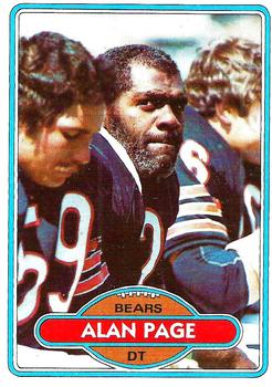 1980 Topps #205 Alan Page Front