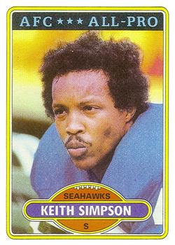 1980 Topps #355 Keith Simpson Front