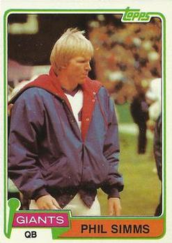 1981 Topps #55 Phil Simms Front