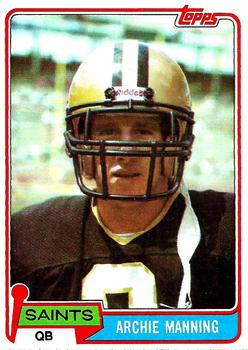 1981 Topps #158 Archie Manning Front