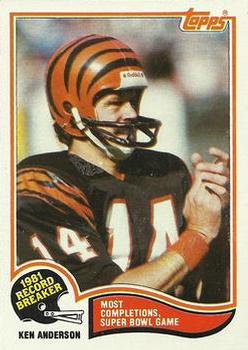 1982 Topps #1 Ken Anderson Front