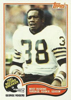 1982 Topps #5 George Rogers Front
