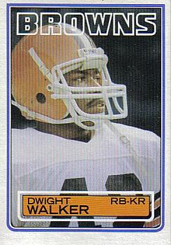 1983 Topps #258 Dwight Walker Front
